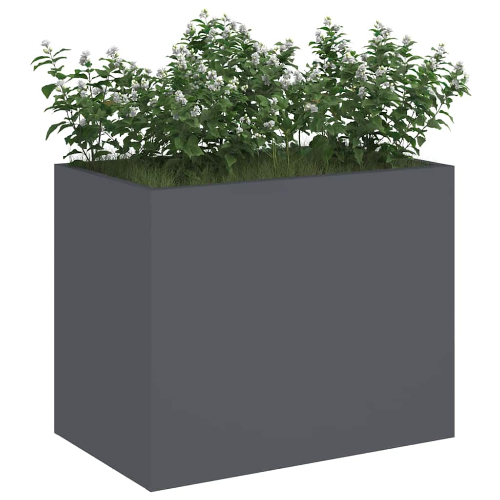 Vaso da giardino Antracite 50 x 32 x 40 cm