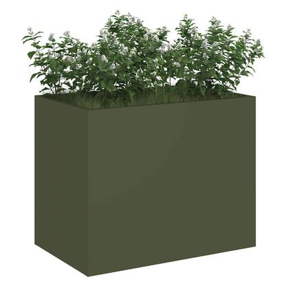 Vaso da giardino Oliver verde 50 x 32 x 40 cm