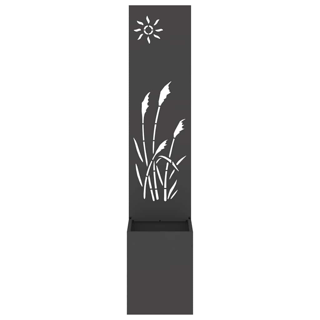 Schermo per privacy in giardino Traforo Nero 32 x 140 cm
