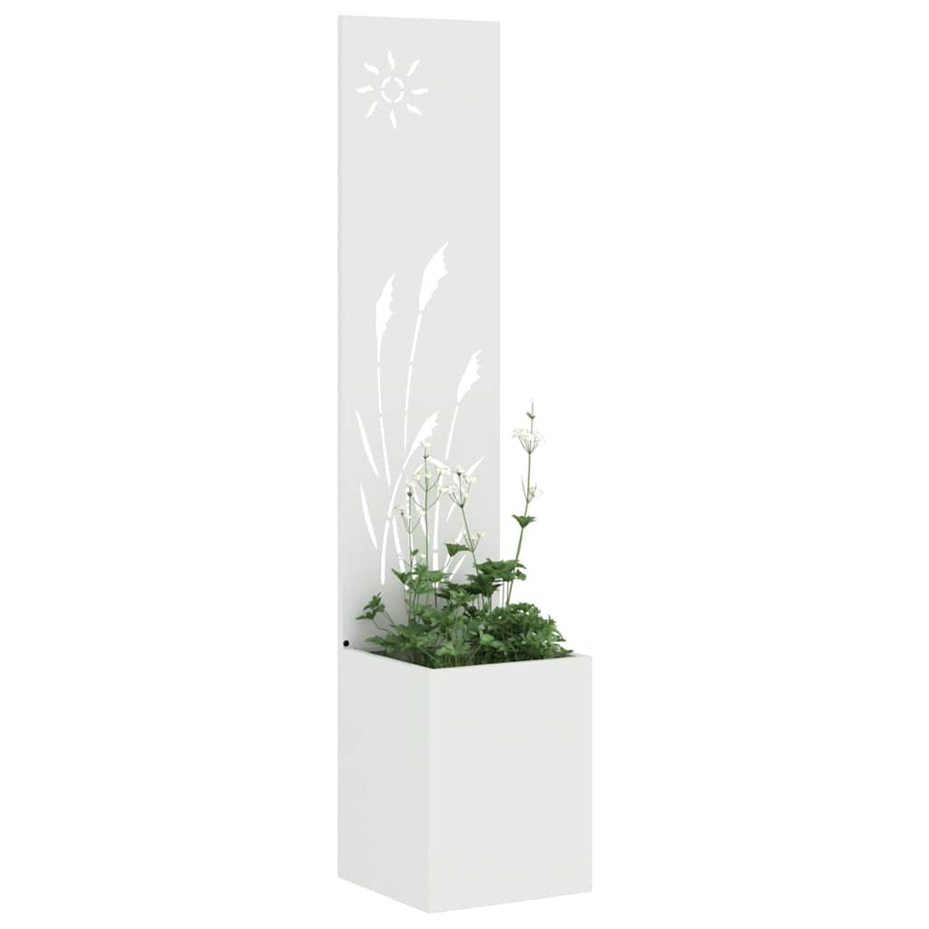 Schermo per privacy in giardino Traforo Bianco 32 x 140 cm