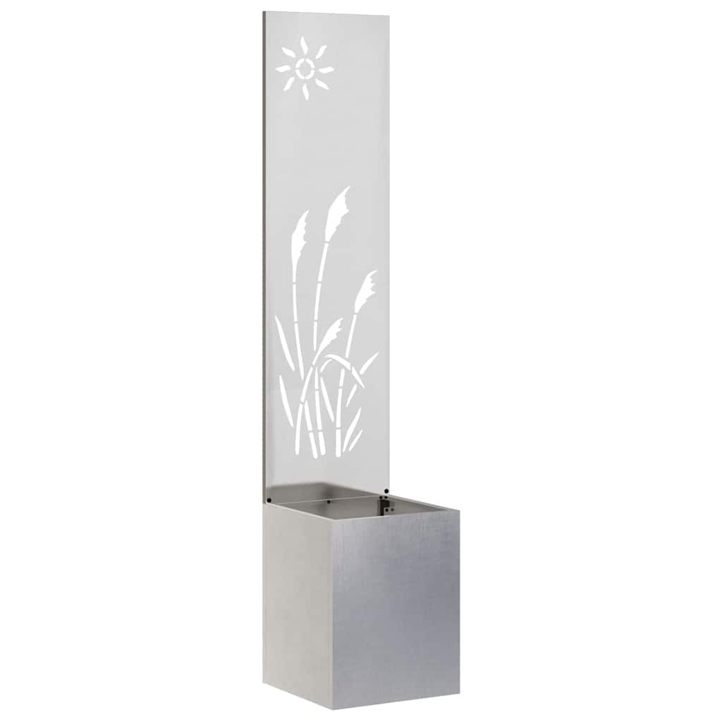 Schermo per privacy in giardino Traforo Argento 32 x 140 cm