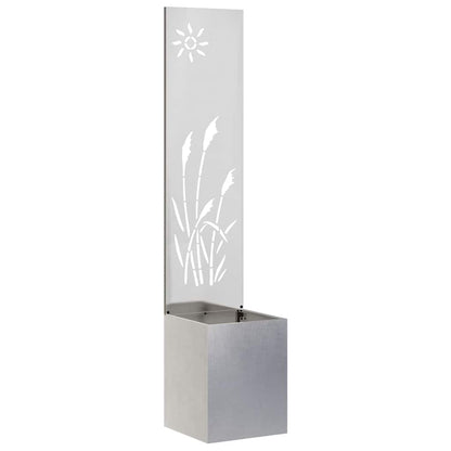 Schermo per privacy in giardino Traforo Argento 32 x 140 cm