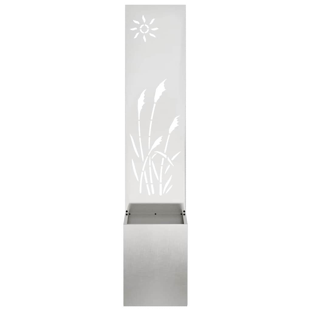 Schermo per privacy in giardino Traforo Argento 32 x 140 cm