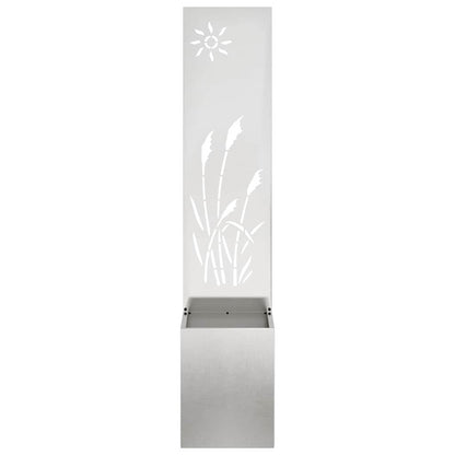 Schermo per privacy in giardino Traforo Argento 32 x 140 cm