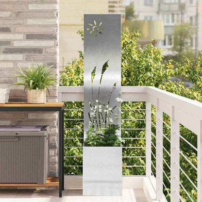 Schermo per privacy in giardino Traforo Argento 32 x 140 cm
