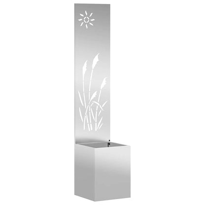Schermo per privacy in giardino Traforo Argento 32 x 140 cm