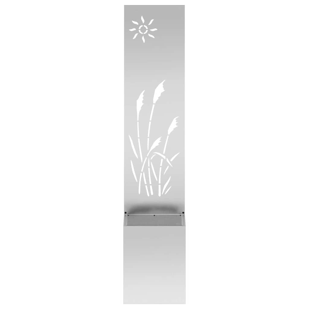 Schermo per privacy in giardino Traforo Argento 32 x 140 cm