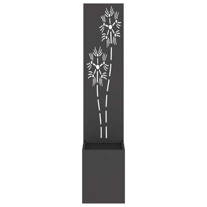 Schermo per privacy in giardino Floreale Nero 32 x 140 cm