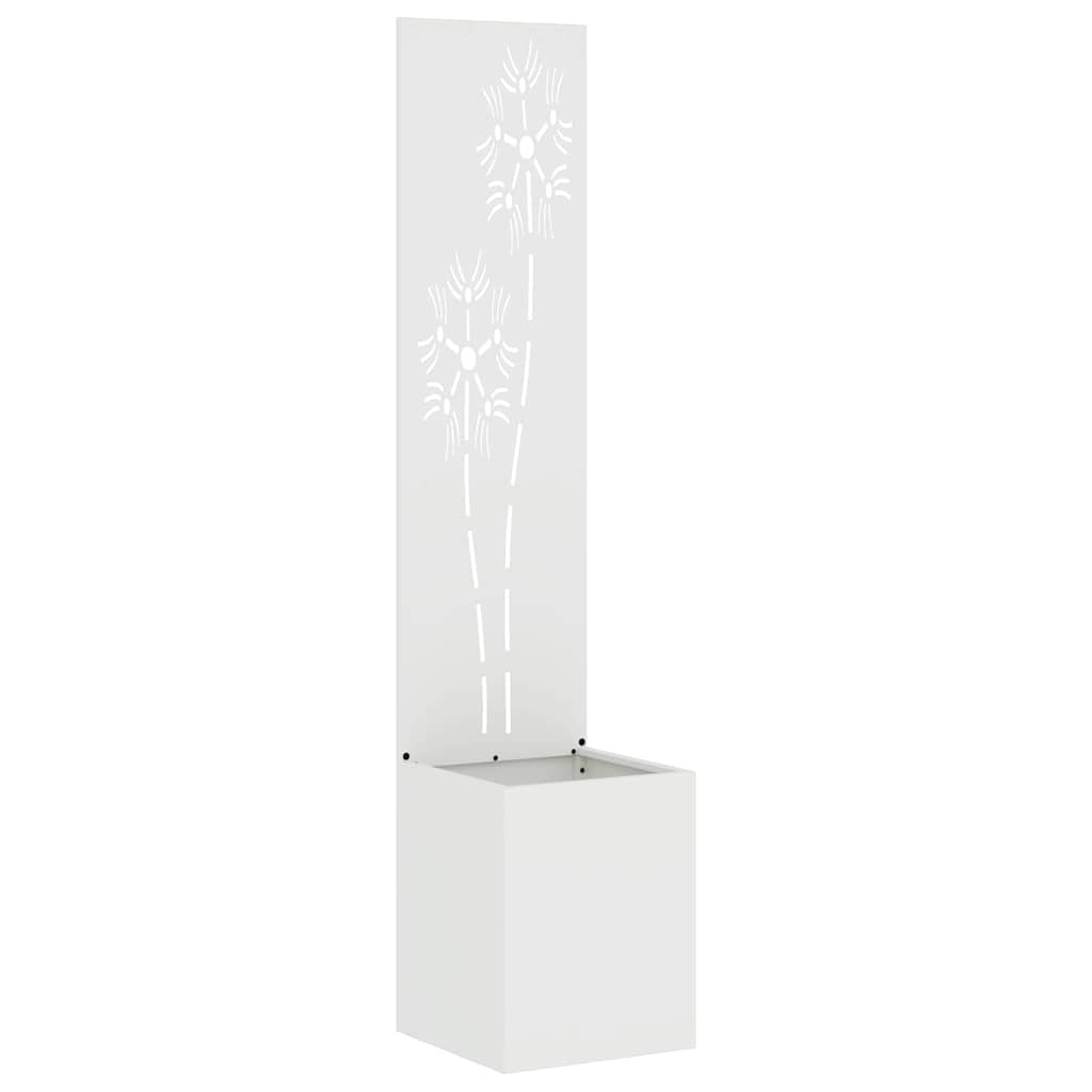Schermo per privacy in giardino Floreale Bianco 32 x 140 cm