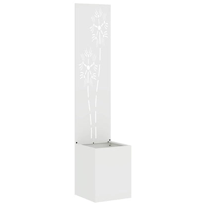 Schermo per privacy in giardino Floreale Bianco 32 x 140 cm
