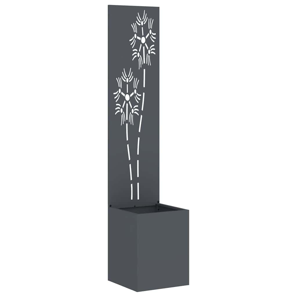 Schermo per privacy in giardino Floreale Antracite 32 x 140 cm