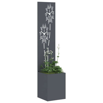 Schermo per privacy in giardino Floreale Antracite 32 x 140 cm