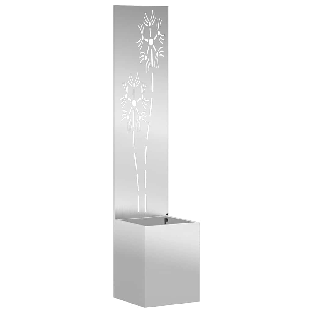 Schermo per privacy in giardino Floreale Argento 32 x 140 cm