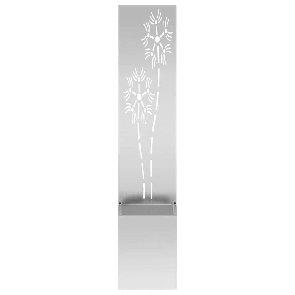 Schermo per privacy in giardino Floreale Argento 32 x 140 cm
