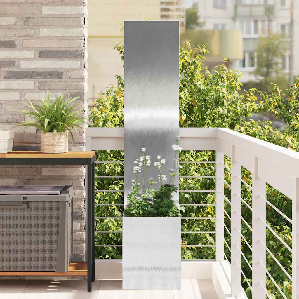 Schermo per privacy in giardino Traforo Argento 32 x 140 cm