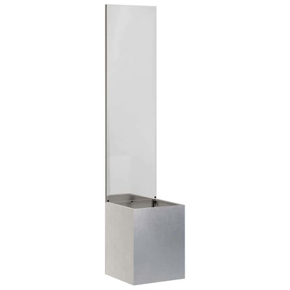 Schermo per privacy in giardino Traforo Argento 32 x 140 cm