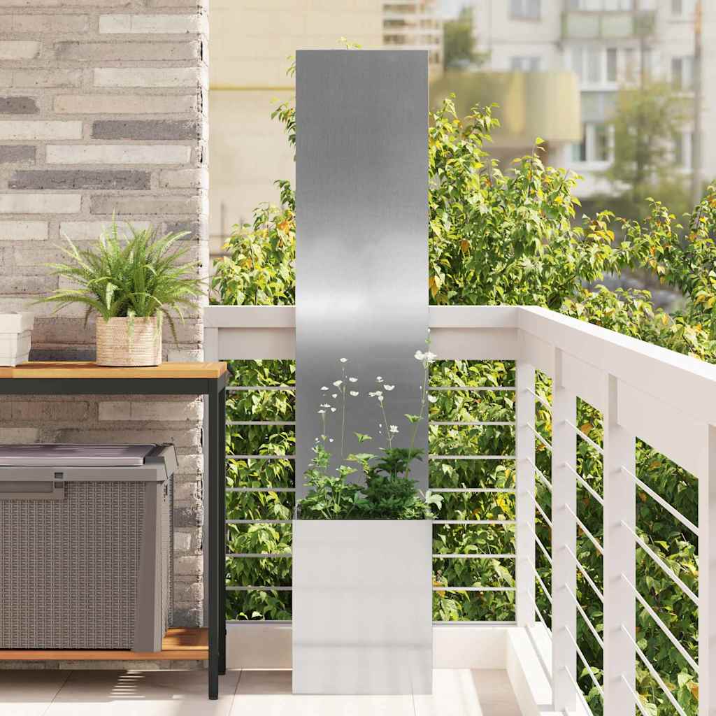 Schermo per privacy in giardino Traforo Argento 32 x 140 cm