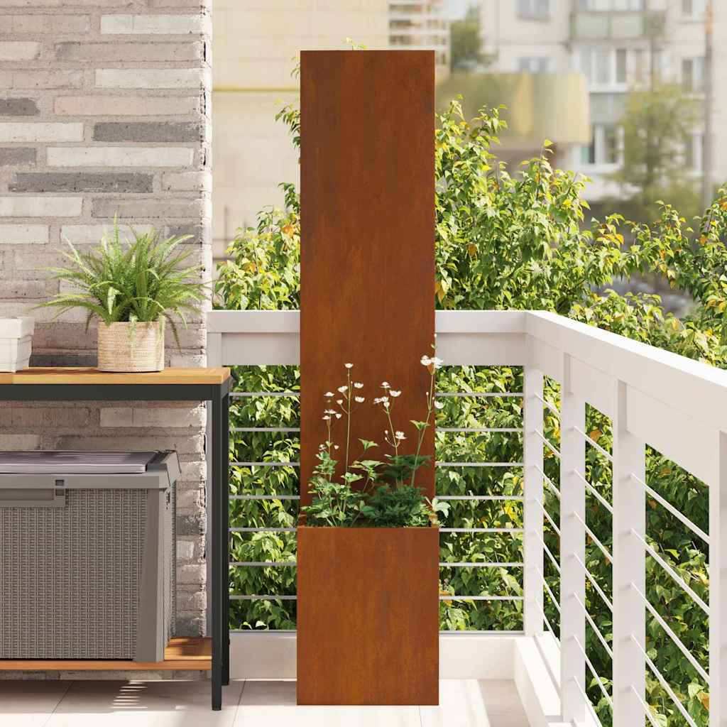 Schermo per privacy in giardino Ruggine 50 x 32 x 150 cm
