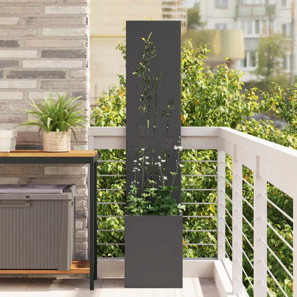 Schermo per privacy in giardino Floreale Nero 32 x 32 x 150 cm
