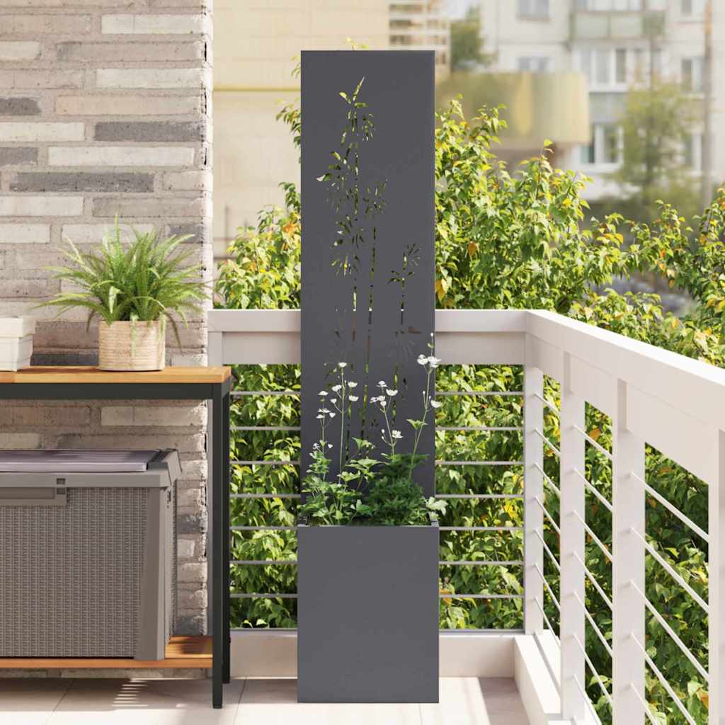 Schermo per privacy in giardino Floreale Antracite 32 x 140 cm