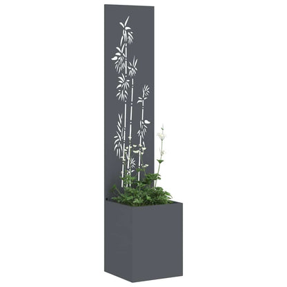Schermo per privacy in giardino Floreale Antracite 32 x 140 cm