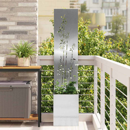 Schermo per privacy in giardino Floreale Argento 32 x 140 cm