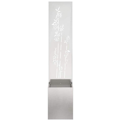 Schermo per privacy in giardino Floreale Argento 32 x 140 cm