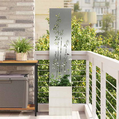 Schermo per privacy in giardino Floreale Argento 32 x 140 cm