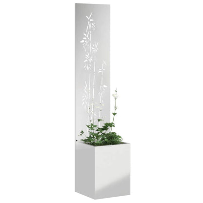 Schermo per privacy in giardino Floreale Argento 32 x 140 cm