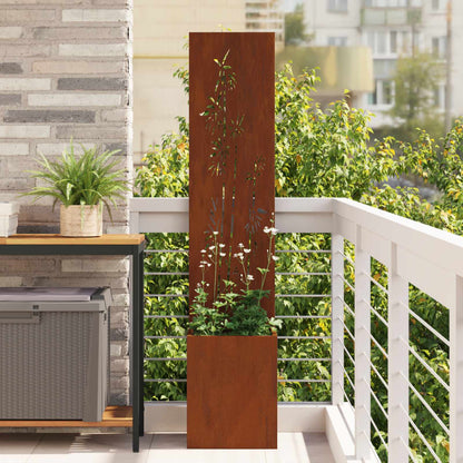 Schermo per privacy in giardino Ruggine 32 x 32 x 150 cm