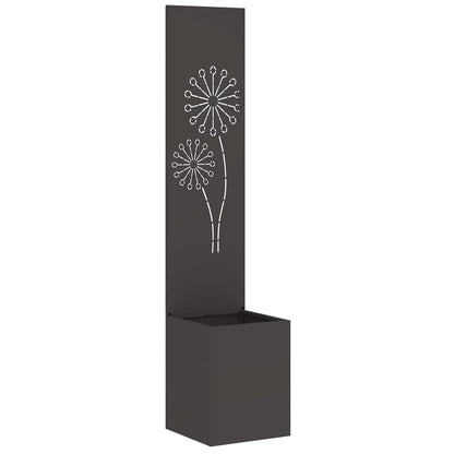Schermo per privacy in giardino Traforo Nero 32 x 32 x 150 cm