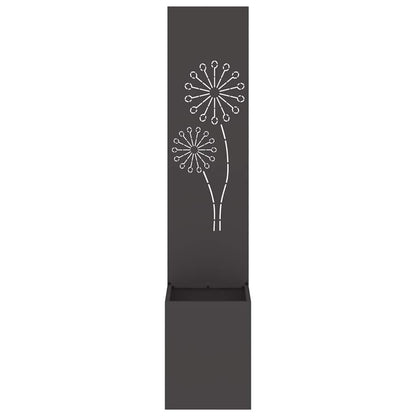 Schermo per privacy in giardino Traforo Nero 32 x 32 x 150 cm