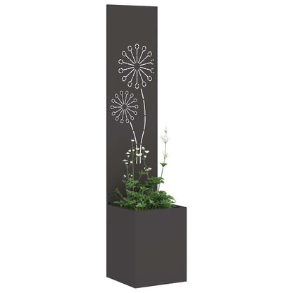 Schermo per privacy in giardino Traforo Nero 32 x 32 x 150 cm