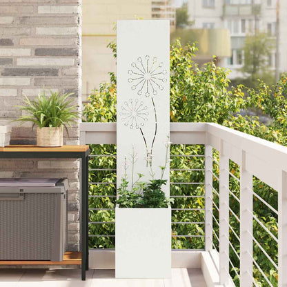 Schermo per privacy in giardino Traforo Bianco 32 x 140 cm