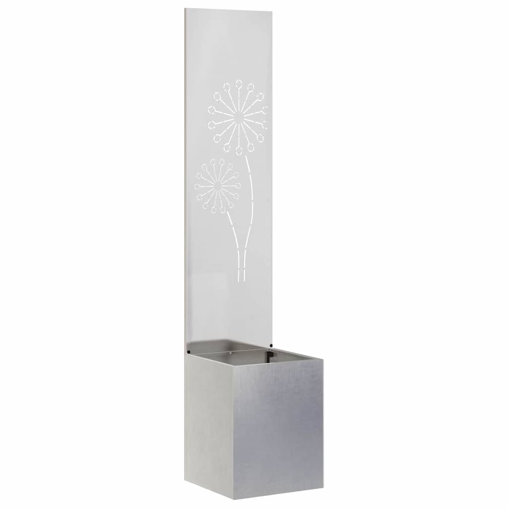 Schermo per privacy in giardino Traforo Argento 32 x 140 cm