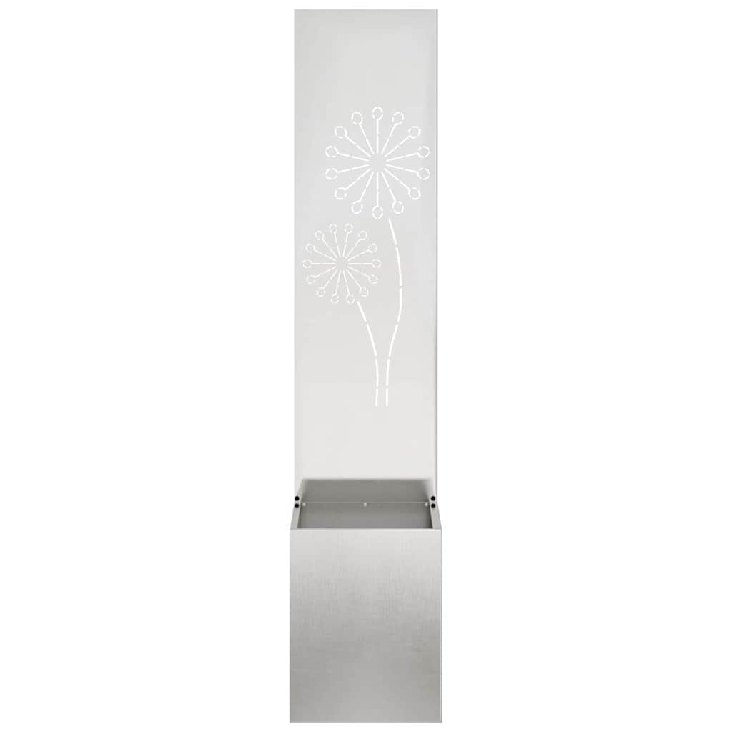 Schermo per privacy in giardino Traforo Argento 32 x 140 cm