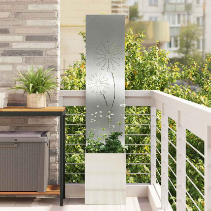 Schermo per privacy in giardino Traforo Argento 32 x 140 cm