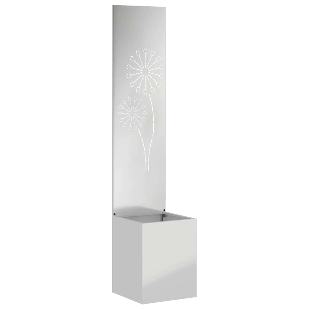 Schermo per privacy in giardino Traforo Argento 32 x 140 cm