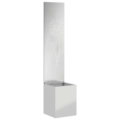 Schermo per privacy in giardino Traforo Argento 32 x 140 cm