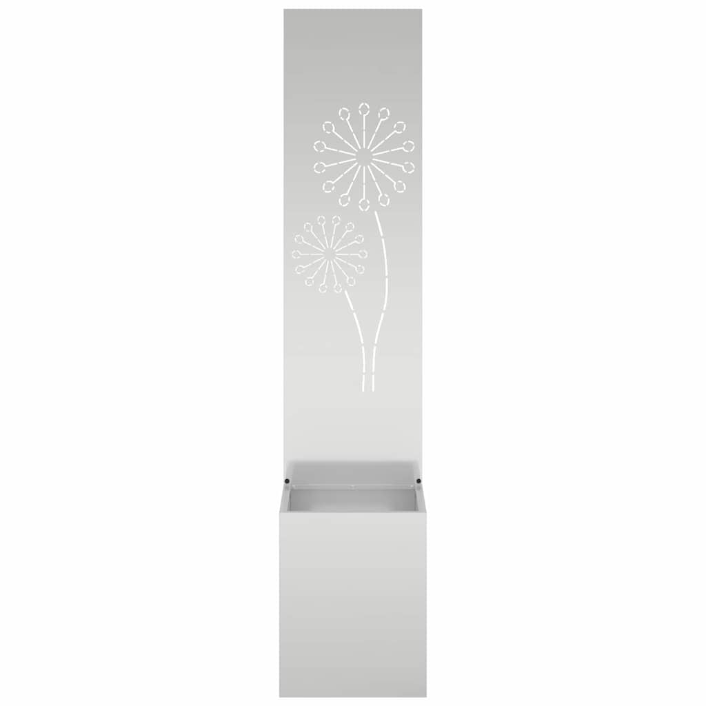 Schermo per privacy in giardino Traforo Argento 32 x 140 cm