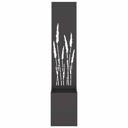Schermo per privacy in giardino Traforo Nero 32 x 32 x 150 cm