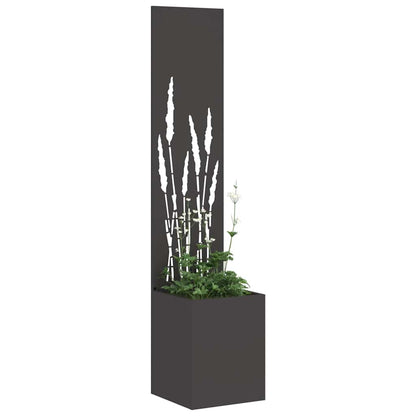 Schermo per privacy in giardino Traforo Nero 32 x 32 x 150 cm
