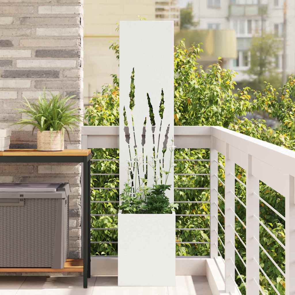 Schermo per privacy in giardino Traforo Bianco 32 x 140 cm