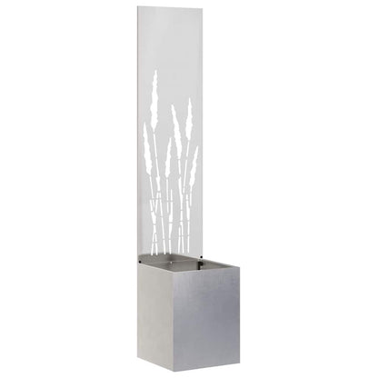 Schermo per privacy in giardino Traforo Argento 32 x 140 cm