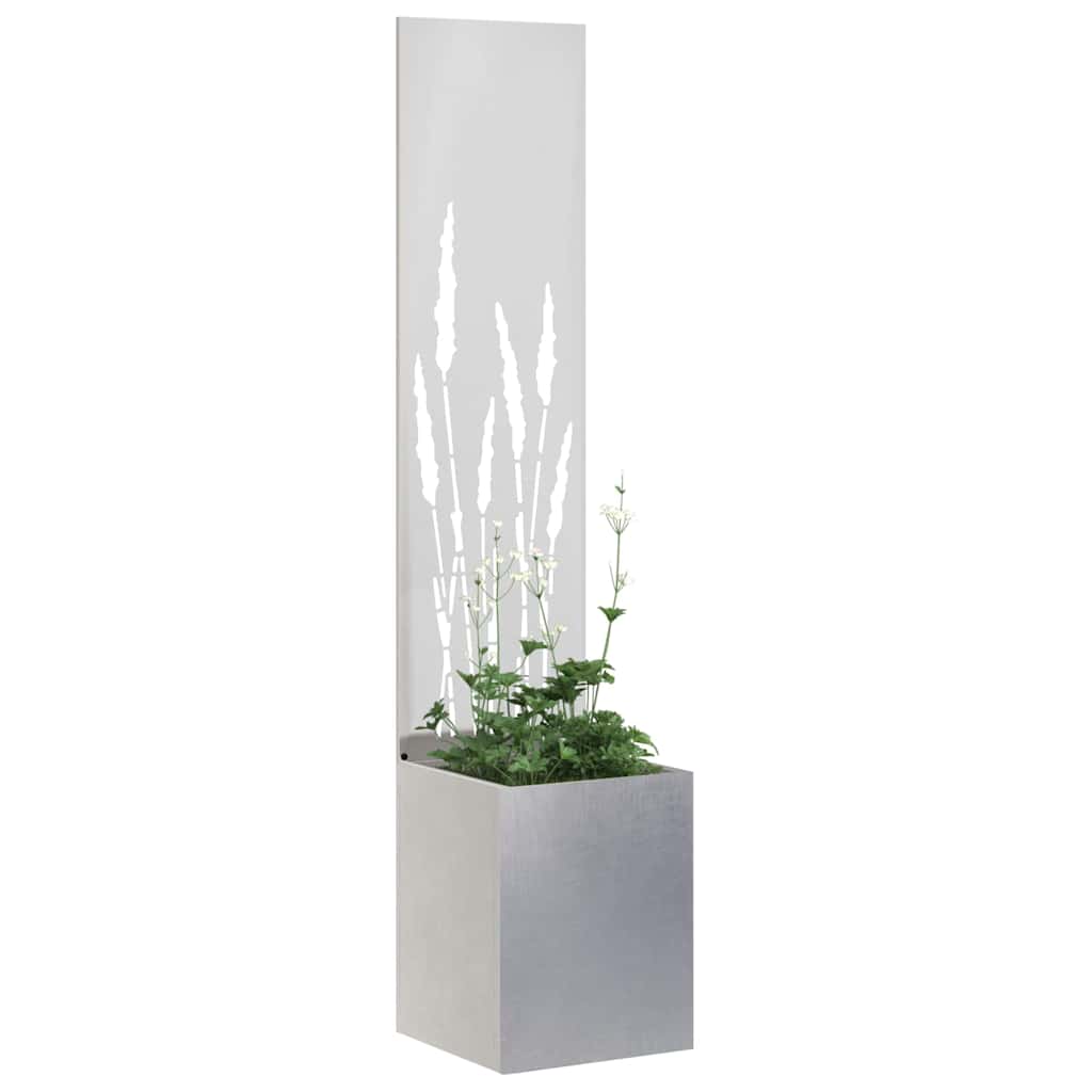 Schermo per privacy in giardino Traforo Argento 32 x 140 cm