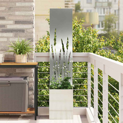 Schermo per privacy in giardino Traforo Argento 32 x 140 cm