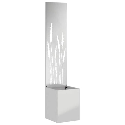 Schermo per privacy in giardino Traforo Argento 32 x 140 cm