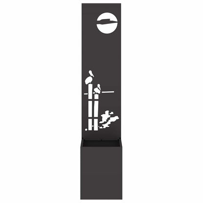 Schermo per privacy in giardino Traforo Nero 32 x 140 cm