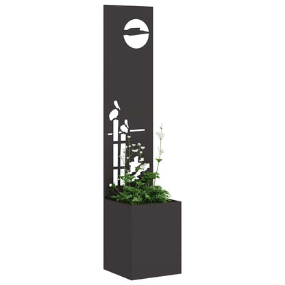Schermo per privacy in giardino Traforo Nero 32 x 140 cm