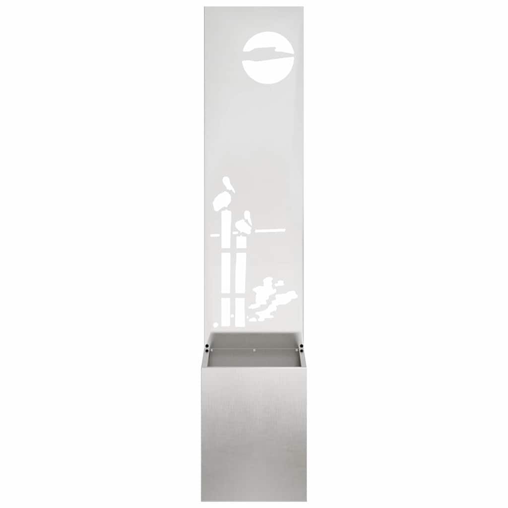Schermo per privacy in giardino Traforo Argento 32 x 140 cm